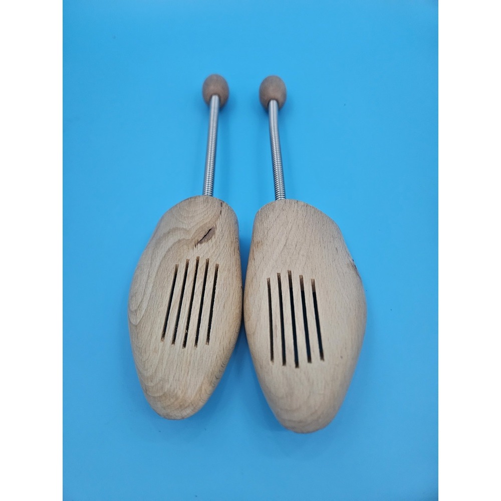 Vintage Wooden Shoe Tree Stretcher Made For NEVCO in West Germany, sized 10–11.